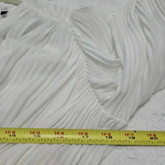 The Kooples Shear Pleated Heart Top Sz 2 - Picture 7 of 9